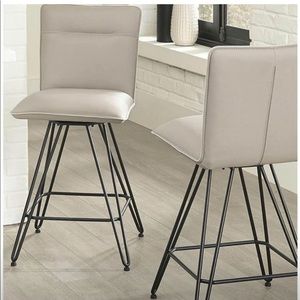 Danni 26" Barstool, 2-pack, Taupe